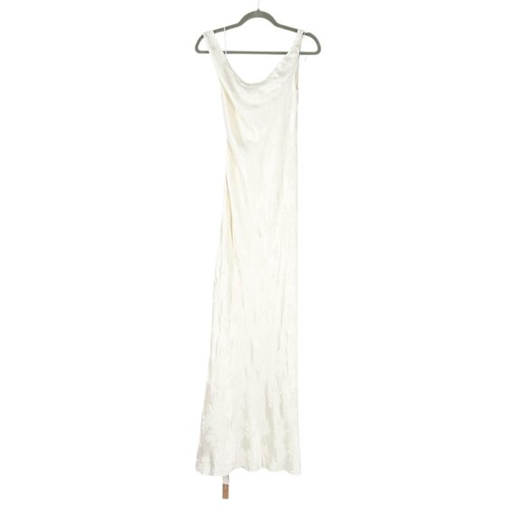 NWT Reformation Alisa Silk Maxi Dress in Ivory Jacquard - Picture 4 of 15